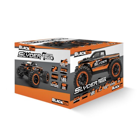 Slyder MT 1/16 4WD Electric Monster Truck - Orange, 6 image