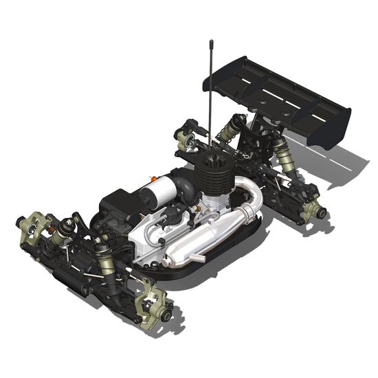 D8 World Spec 1/8 Competition Nitro Buggy (sans carrosserie)