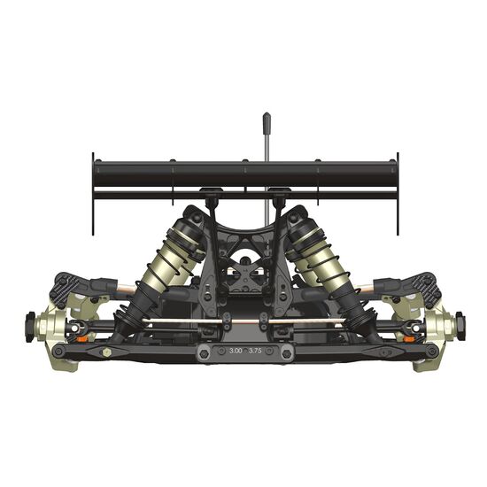 E8 World Spec 1/8 Competition Electric Buggy (sans carrosserie), 3 image