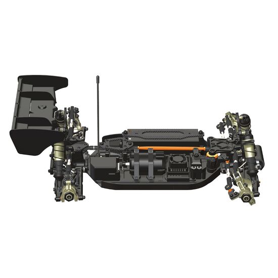 E8 World Spec 1/8 Competition Electric Buggy (sans carrosserie), 5 image