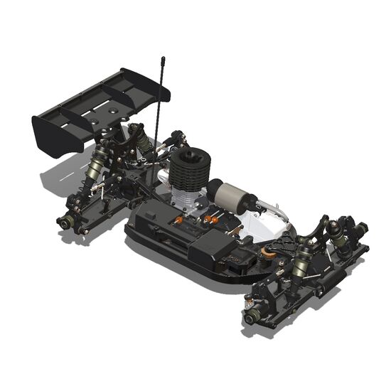 D8 RS 1/8 Competition Nitro Buggy (Without Bodyshell) - Limited Edition, 6 image