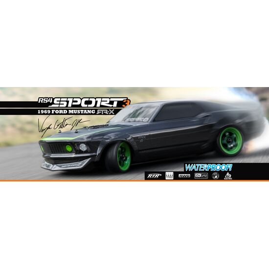 RS4 Sport 3 1969 Ford Mustang RTR-X (prêt à rouler avec radio, batterie et chargeur), 7 image