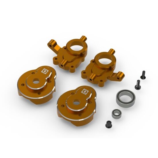 Aluminium-Portal-Lenkspindelsatz (orange)