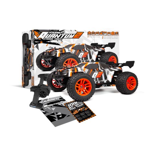Quantum2 XT 1:10 Stadium Truck - Orange (Avec radio, batterie non-incluse), 7 image