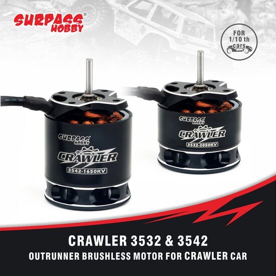 Crawler outrunner brushless motor 3532 2050 KV, 6 image
