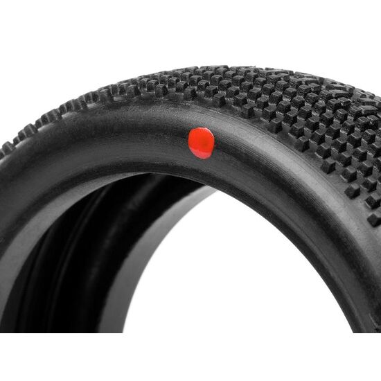 HB MEGABITE TIRE (RED/1/8TH BUGGY), 5 image