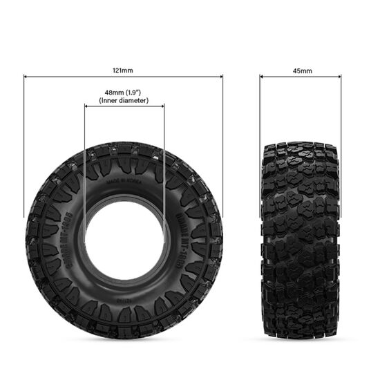 Gmade 1.9 MT 1905 Off-road Tires (2), 2 image