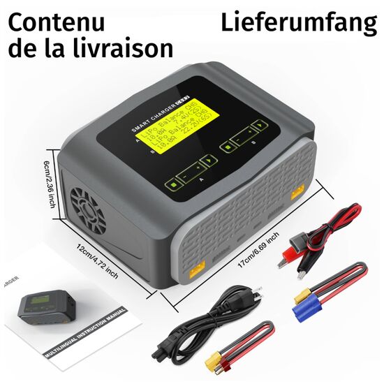 Chargeur DUO C6X2 150W (10A), 4 image