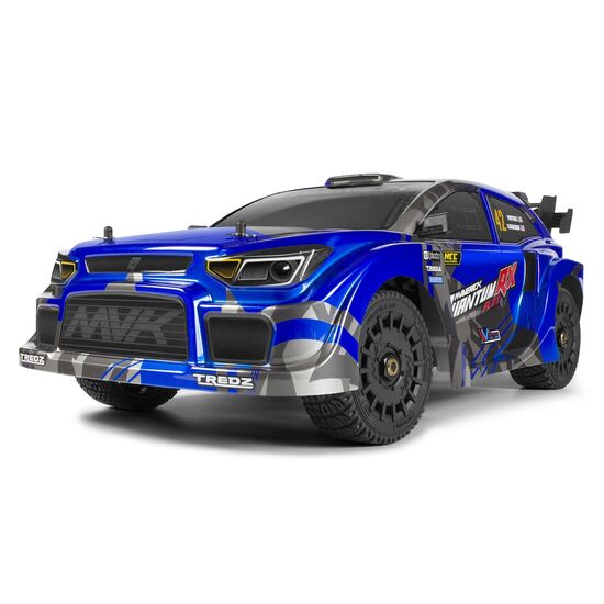 QuantumRX Flux 4S 1/8 4WD Rally Car RTR Bleu (Brushless/sans accus, ni chargeur), 5 image