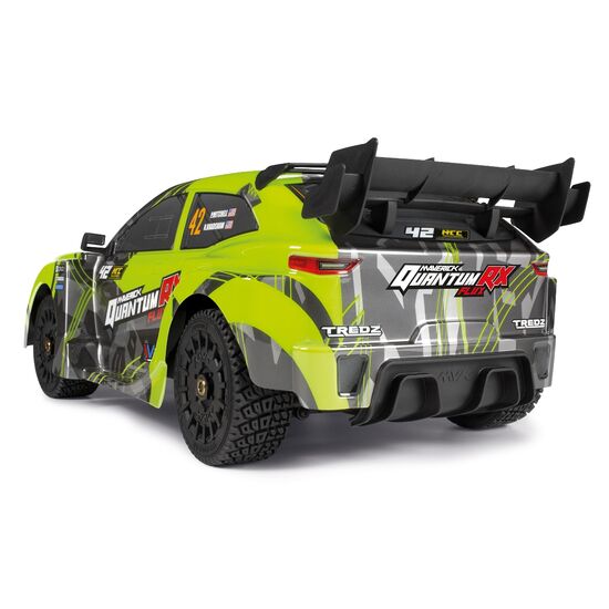 QuantumRX Flux 4S 1/8 4WD Rally Car RTR Vert Fluo (Brushless/sans accus, ni chargeur), 4 image