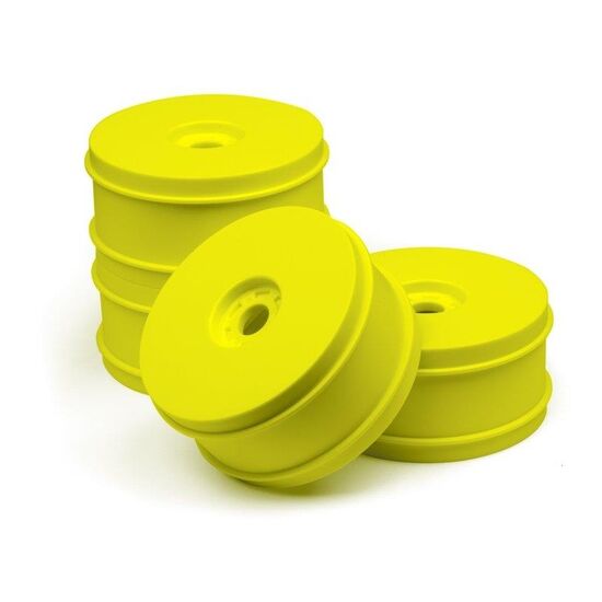 Jantes jaune fluo V2 pour buggy 1:8 (Set de 4pcs)