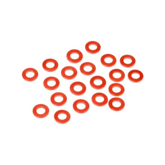 Aluminum washer 3x6x0.75mm (orange/20pcs) - Clearance Sale