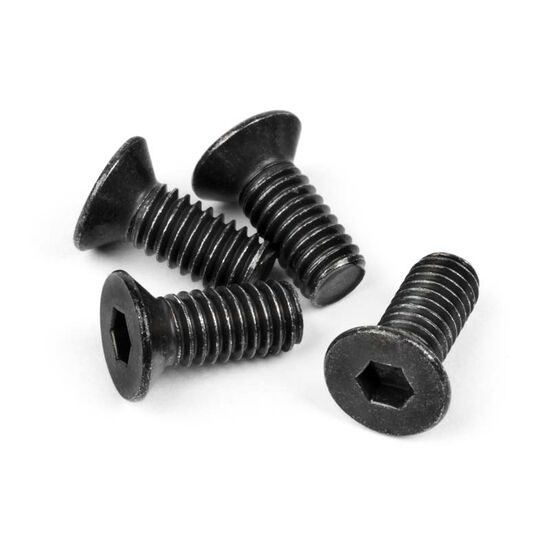 FLAT HEAD SCREW M4x10mm (HEX SOCKET/THIN TYPE/4pc)