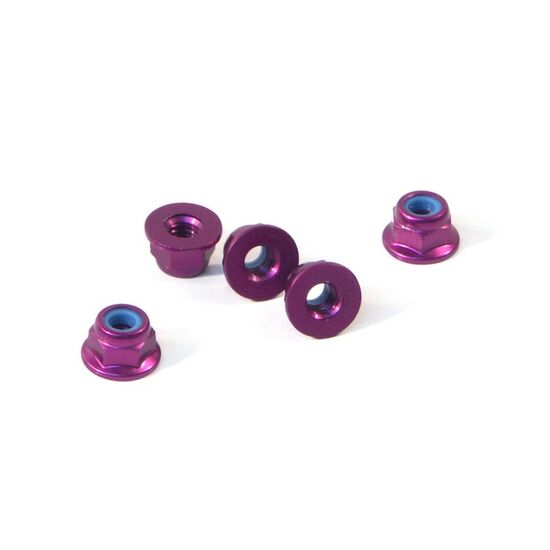 PURPLE ALLOY WHEEL NUTS M4 (5PCS)