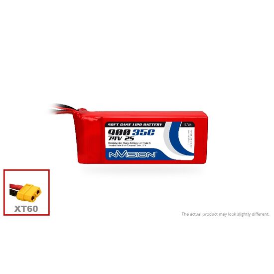 LiPo 900mAh 2S 7.4V 35C (XT60 plug)
