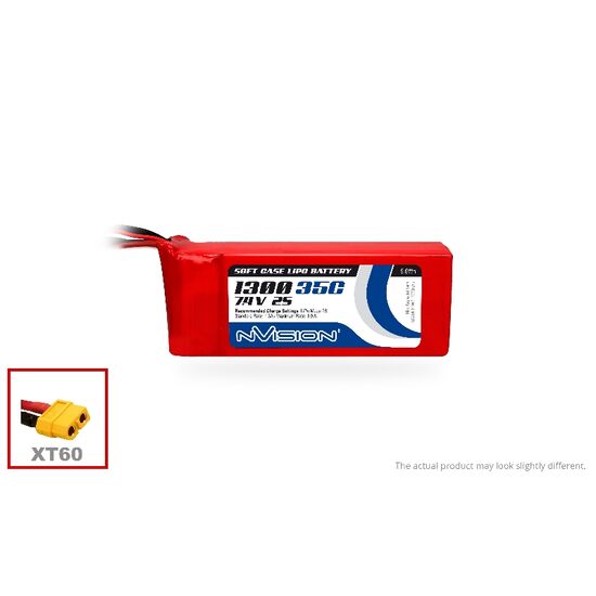 LiPo 1300mAh 2S 7.4V 35C (XT60 plug)