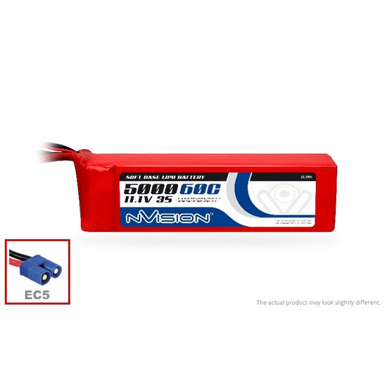 LiPo 5000mAh 3S 11.1V 60C (EC5 plug)