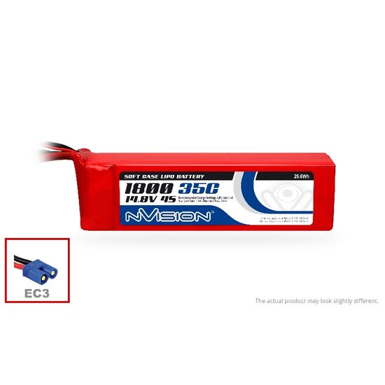LiPo 1800mAh 4S 14.8V 35C (EC3 plug), 2 image