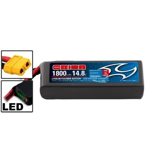 LiPo 1800mAh 4S 14,8V 75C (XT60) - Racing Drone Battery