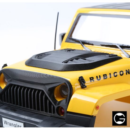 1/10 Engine Cover Black for Axial SCX10 Jeep Wrangler Body, 2 image
