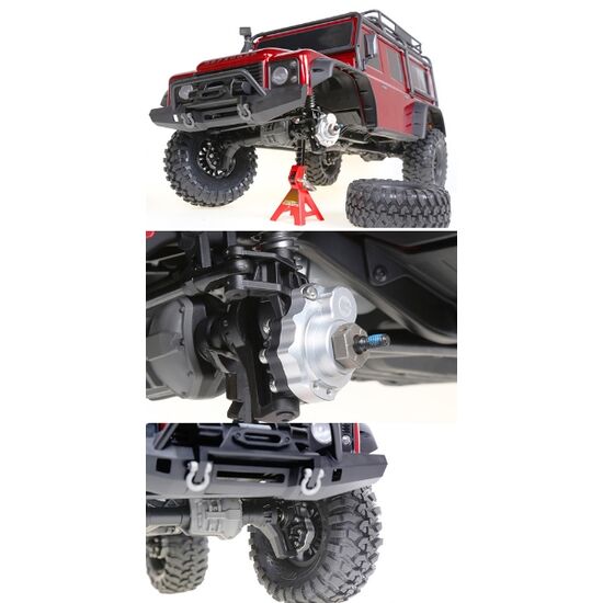 Aluminum Steering Knuckle Cover 2 pcs Silver for Traxxas TRX-4, 2 image