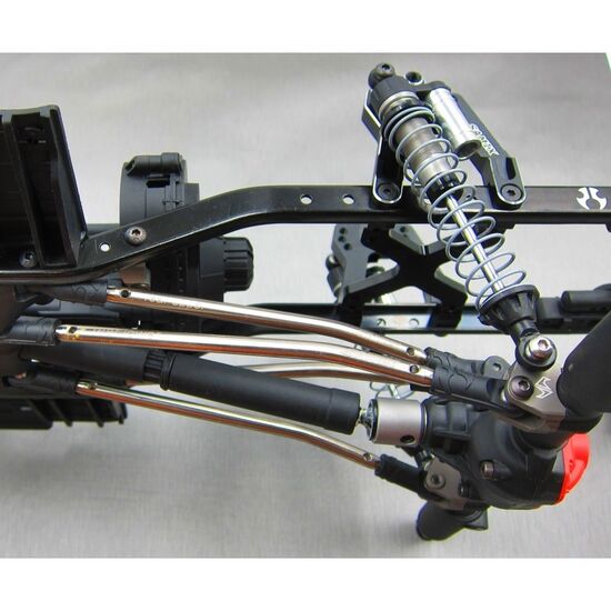 Aluminum Lower Shock Suspension Link Mount 4 pcs Black for Axial SCX10 II, 2 image