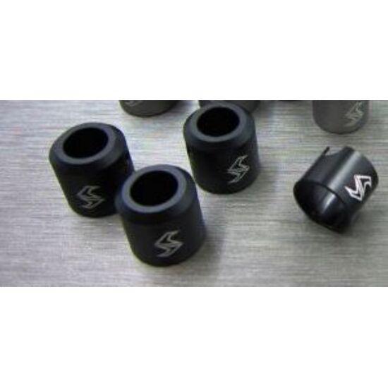 Aluminum Drivershaft Cups Black for Axial SCX10 II, 4 pcs.