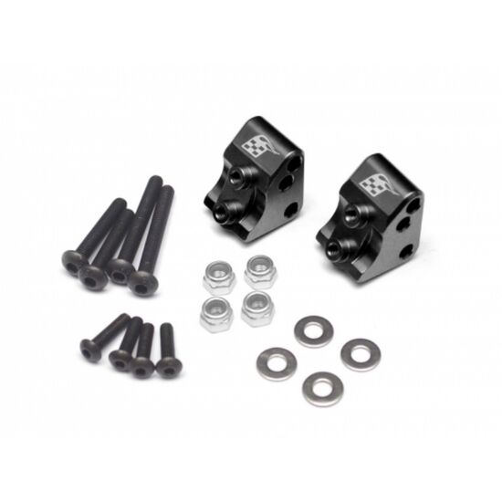 Aluminum Link Mounts Black 2pcs. for Axial SCX10 II