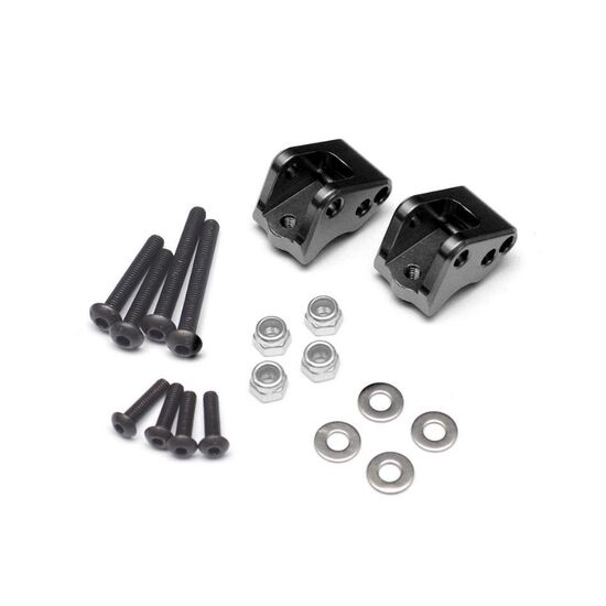 Aluminum Link Mounts Black 2pcs. for Axial SCX10 II, 2 image
