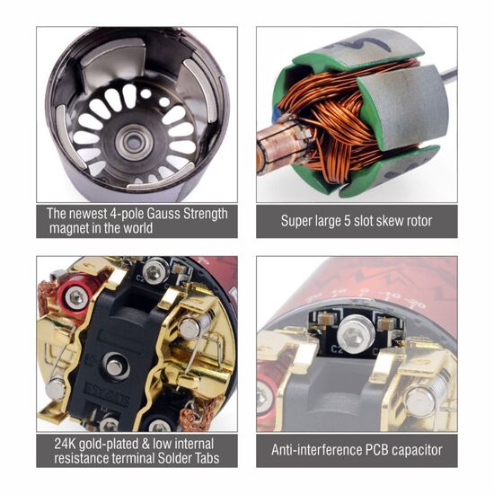 Surpass Motor 540-PLUS 4 Poles 5-slots auto hold 13T, 6 image