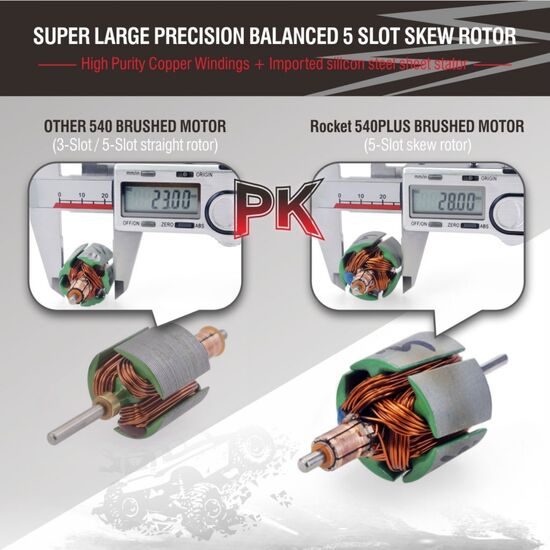 Surpass Motor 540-PLUS 4 Poles 5-slots auto hold 20T, 2 image