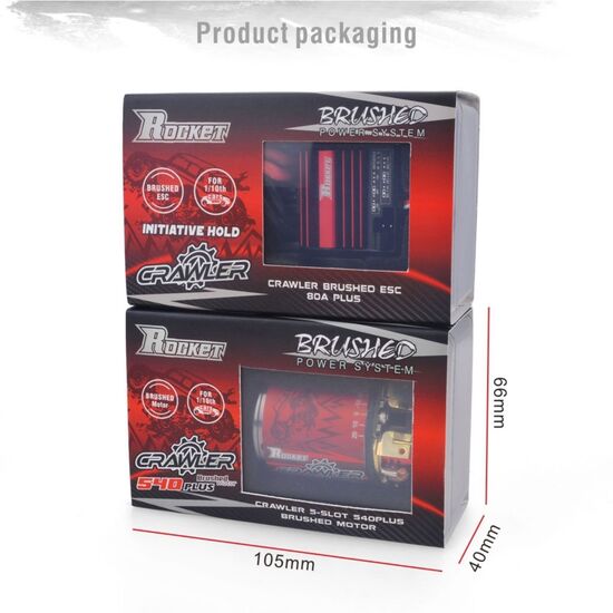 Combo Crawler Rocket Plus 1:10 540 Brushed Motor 16T mit ESC 80A (Auto hold), 2 image