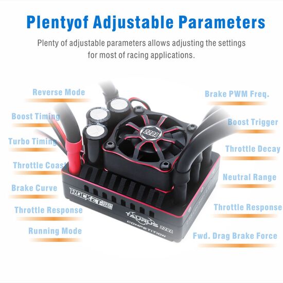 Variateur Brushless Taurus 1:8 220A (Competition), 6 image