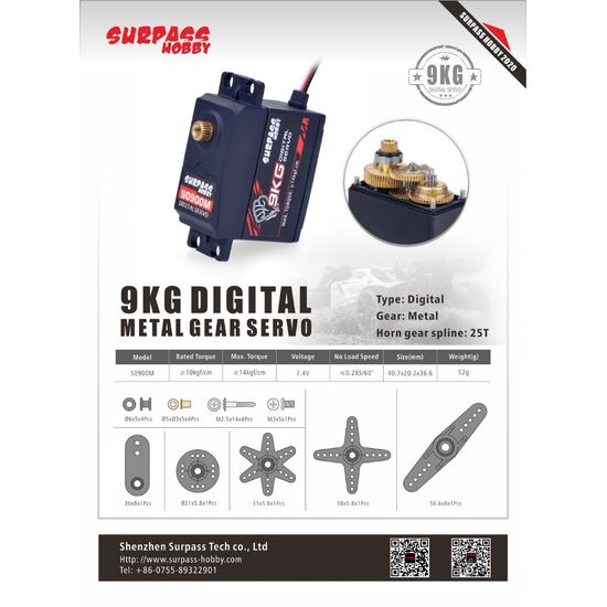 Servo 9KG S0900M, 9 image