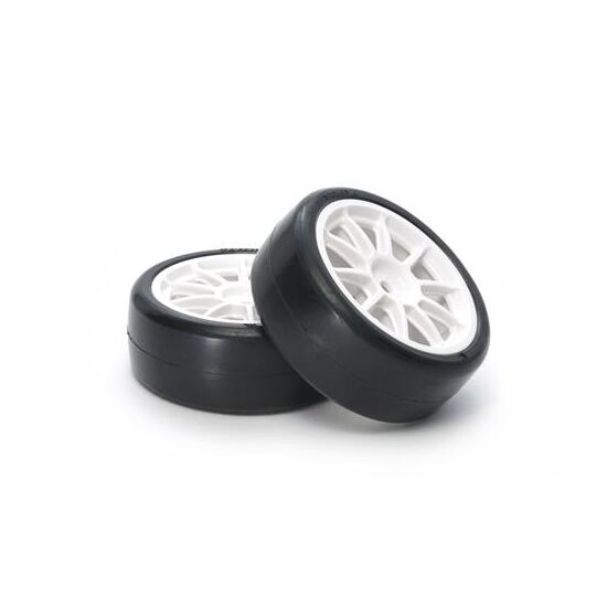 White 10-Spoke Wheels & Tires Type C (24mm/2pc) Limited Edition