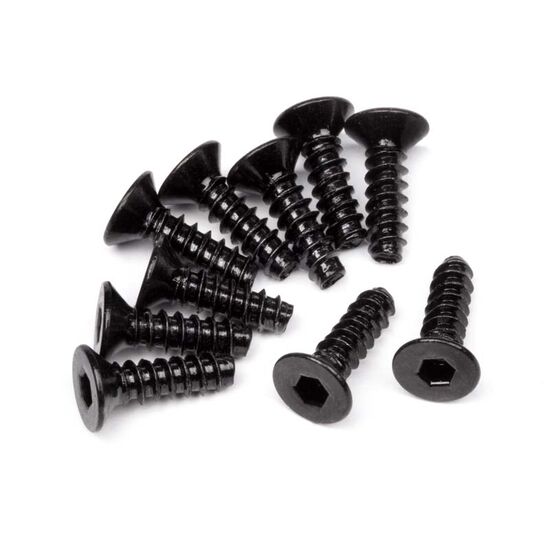 TP. FLAT HEAD SCREW M3x10mm (HEX SOCKET/10Stk)