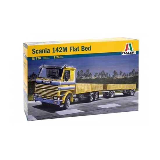 SCANIA 142M FLAT BED TRUCK & TR.