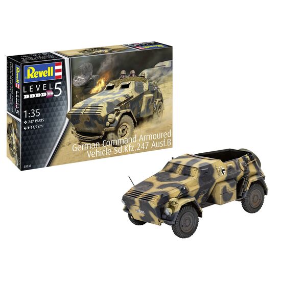 Véhicule blindé du commandement allemand Sd.Kfz.247 Ausf.B