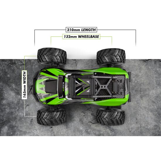 Spryte MT 1/20 4WD Electric Monster Truck - Green, 6 image