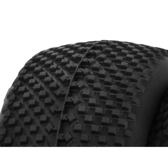 Black Jack Mounted Tire (White Compound/Carbon Wheel/1:8 Buggy), 2 image