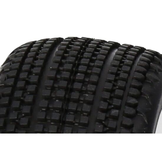 Gridlock V2 Mounted Tire (Pink Compound/Carbon Wheel/1:8 Buggy), 2 image