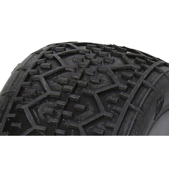 Beams Mounted Tire (Pink Compound/Carbon Wheel/1:8 Buggy), 2 image