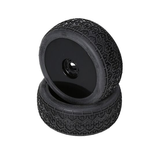 Beams Mounted Tire (Pink Compound/Carbon Wheel/1:8 Buggy)