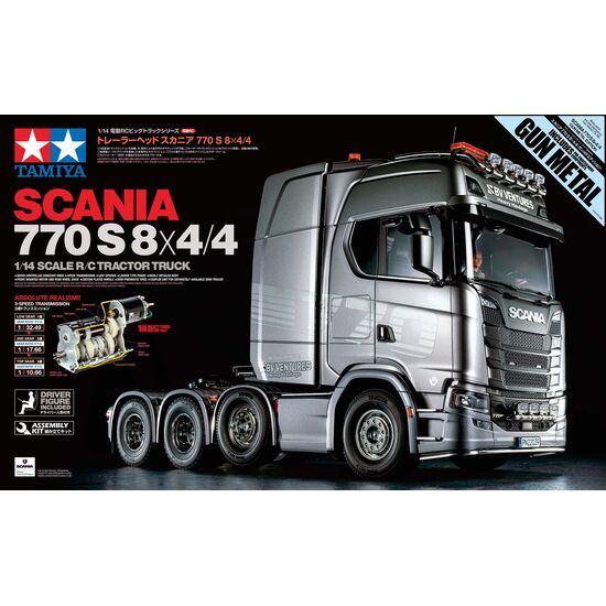 1/14 RC Scania 8x4/4 Gun Metal, 2 image