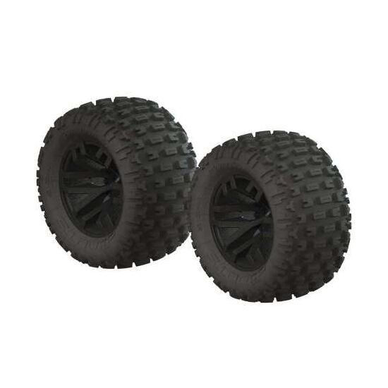 AR550044 dBoots Fortress MT Tire Set Glued Blk (2), 2 image