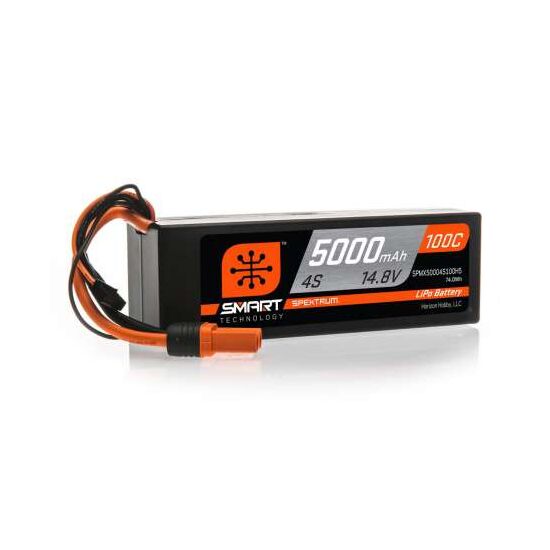 SPMX50004S100H5 5000mAh 4S 14.8V 100C Smart LiPo Hardcase IC5, 3 image