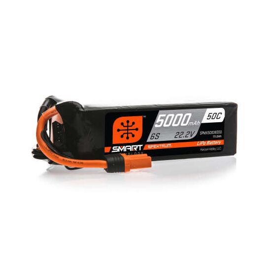 SPMX52S100H3 5000mAh 2S 7.4V 100C Smart LiPo Battery G2 IC3, 2 image
