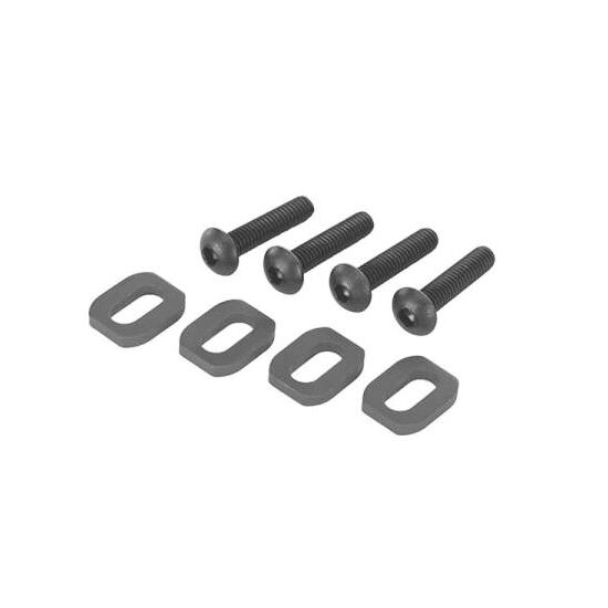 Washers, motor mount, steel (4)/ 4x18 mm BCS (4)