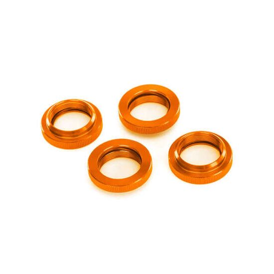 Spring retainer (adjuster), orange-an odized aluminum, GTX shocks (4) (asse mbled with o-ring)