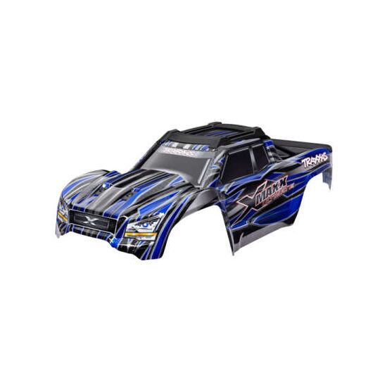Body, X-Maxx Ultimate, green (painted , decals applied) (assembled with fro nt & rear body mounts, rear body supp